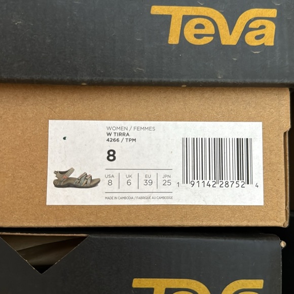New With Box Teva Women's W Tirra TPM Taupe Multi Sandals Size Various pick your - Picture 9 of 11